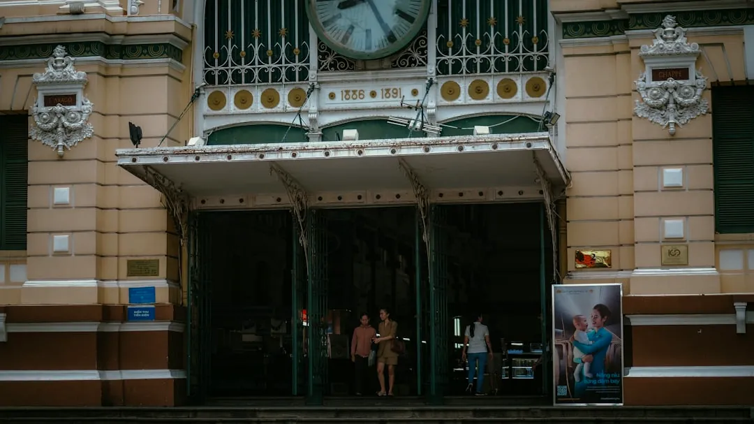 A building with a clock on the front of it